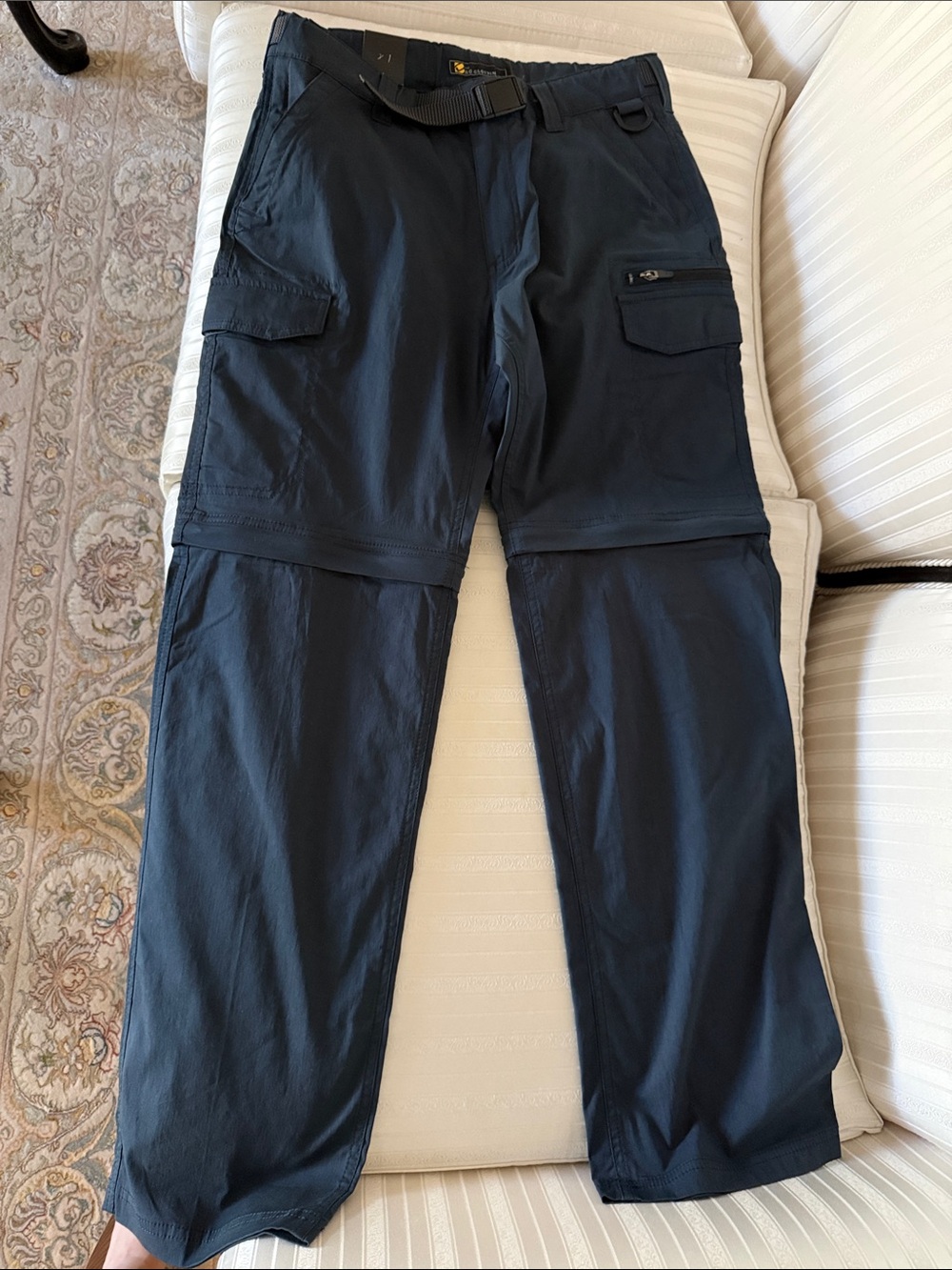 Men's Convertible Cargo Pants - Black